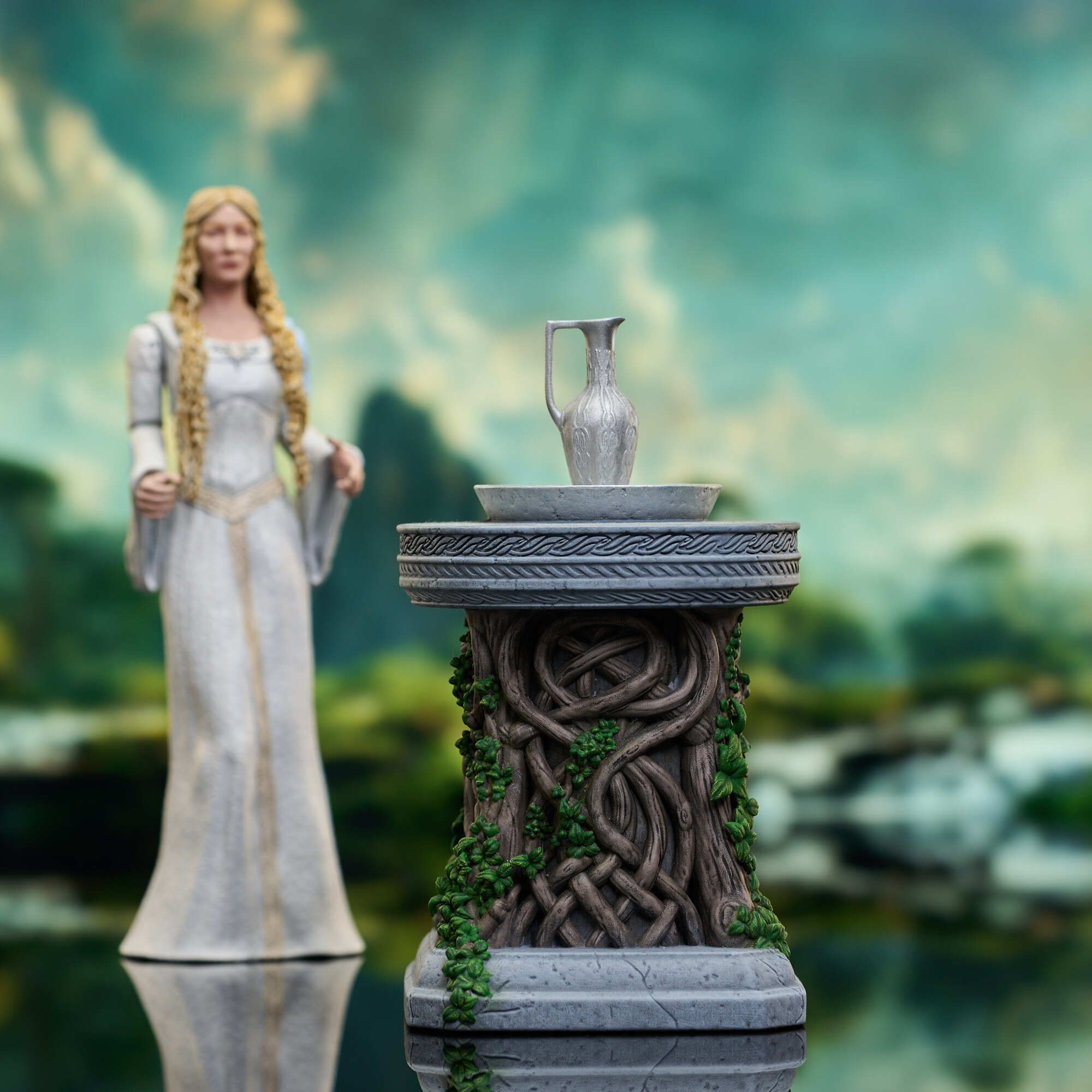 green dress korean The Lord of The Rings: Galadriel 1/2 Scale Silicone Statue main image 0