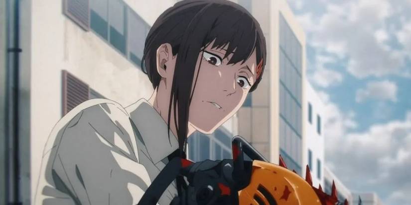 Kobeni looking concerned in Chainsaw Man