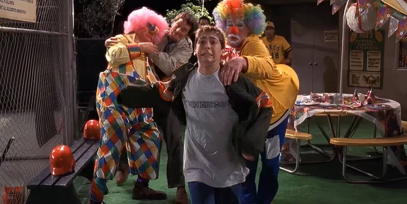 Hal and his sons fight with a bunch of clowns in