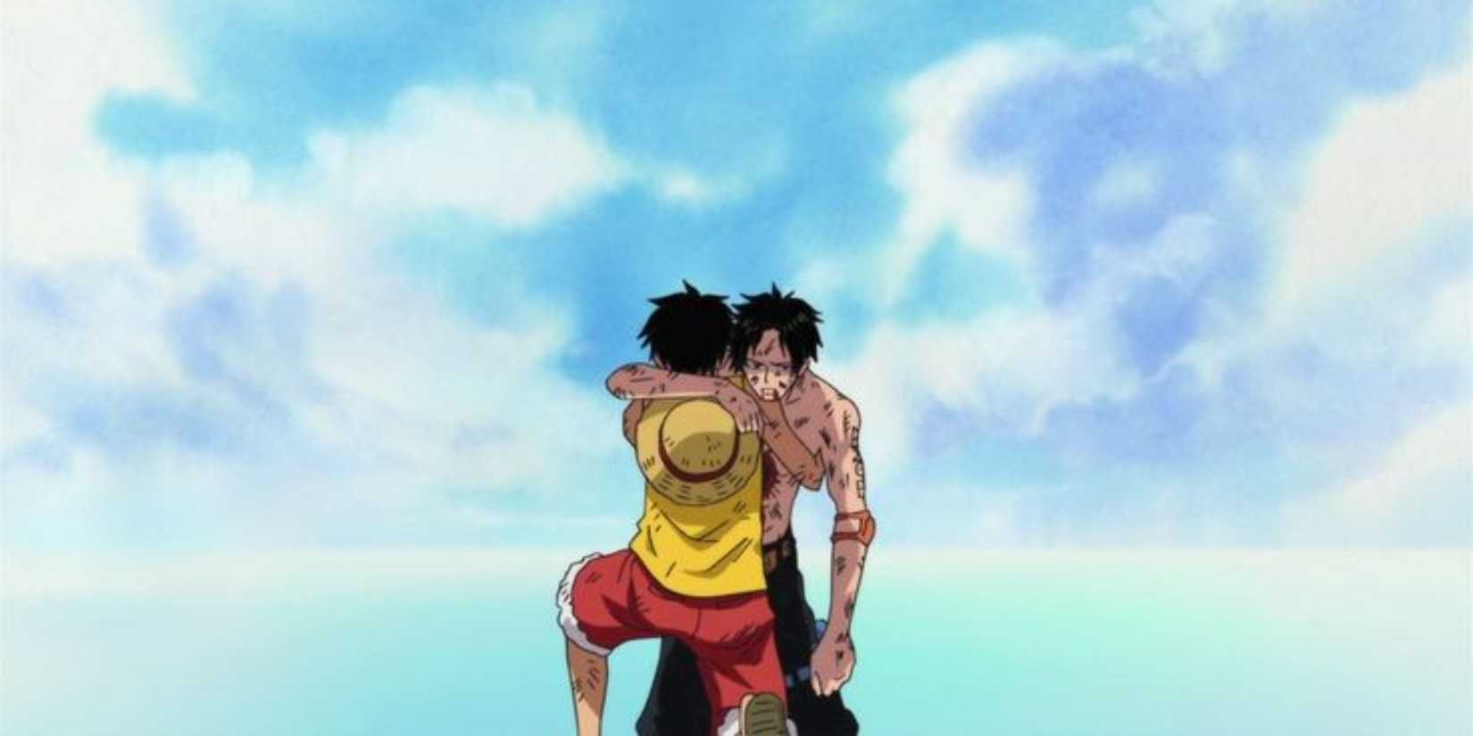 Ace Dies in Luffy's Arms