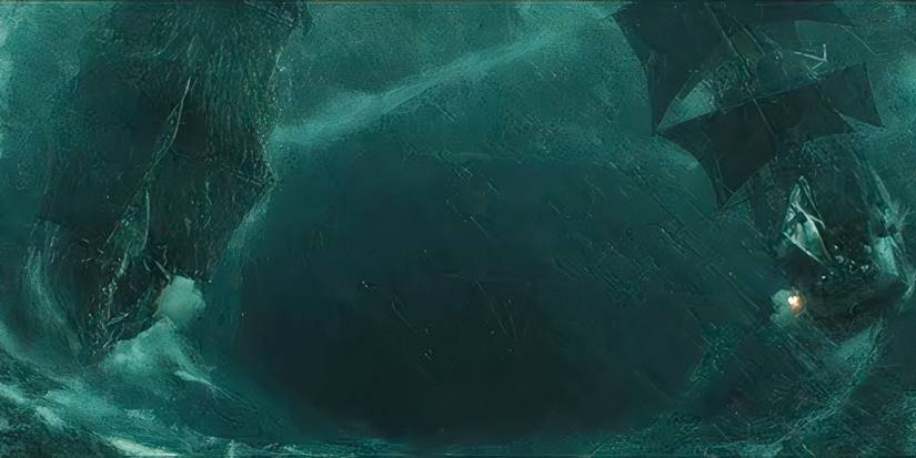 The Maelstrom battle from 'Pirates of the Caribbean: At World's End' 