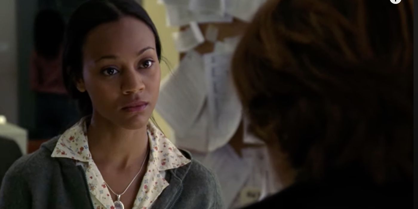Zoe Saldaña as Gabrielle Vega in the Law and Order: SVU episode 