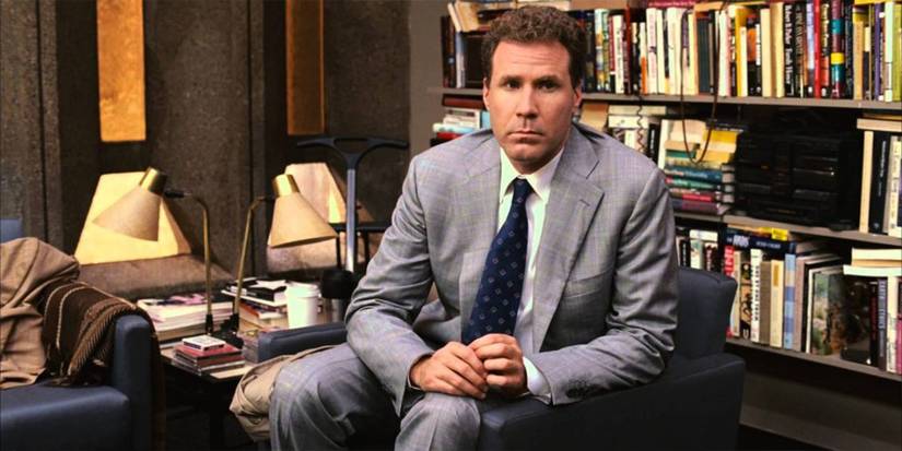 Will Ferrell sits with hands folded as Harold Crick in 'Stranger than Fiction'