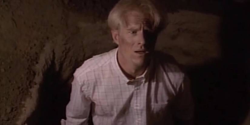 Judd stands in his own grave in the Tales from the Crypt episode Death of Some Salesman