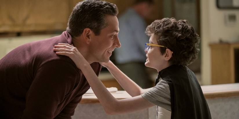 Zachary Levi and Jacob Laval in The Unbreakable Boy