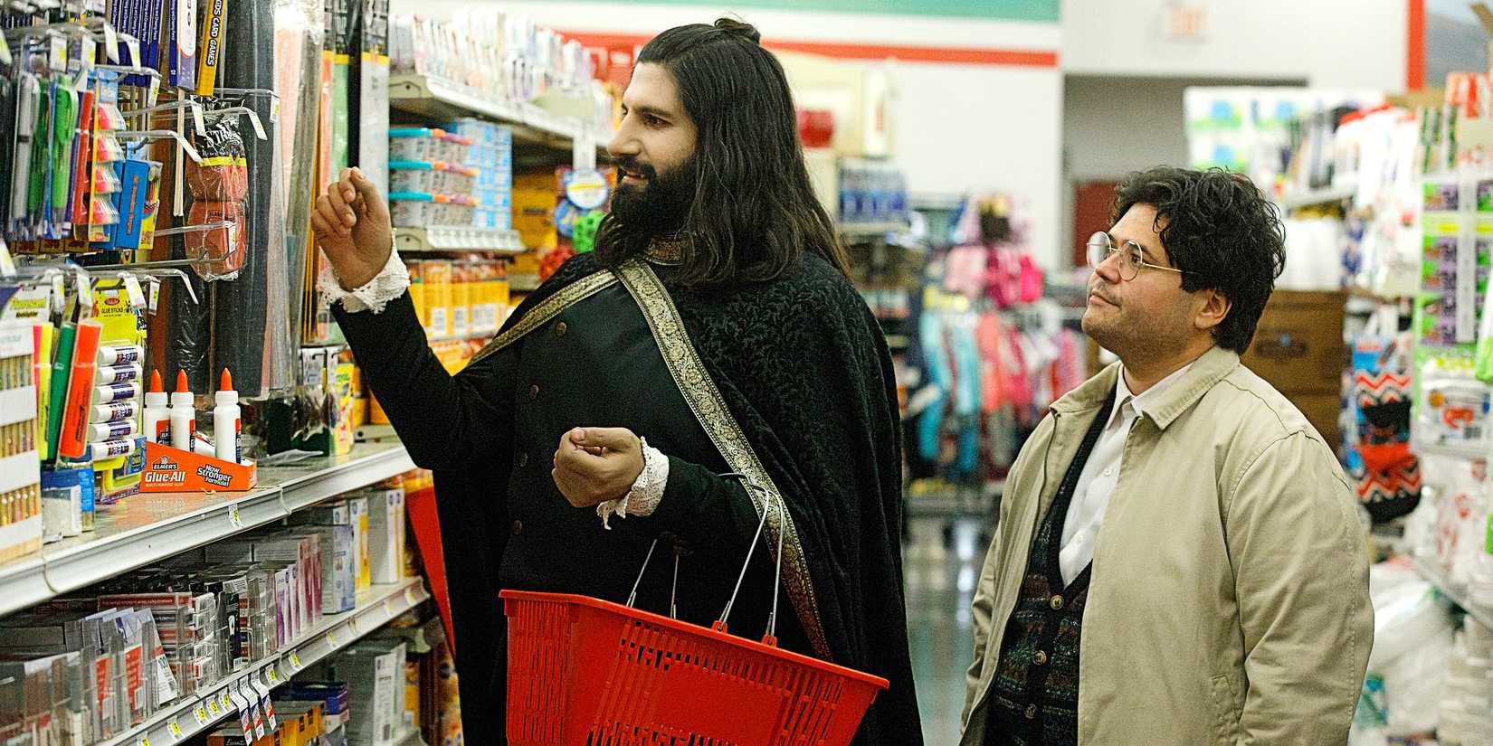 Nandor and Guillermo shopping together in the pilot episode of What We Do in the Shadows WWDITS.