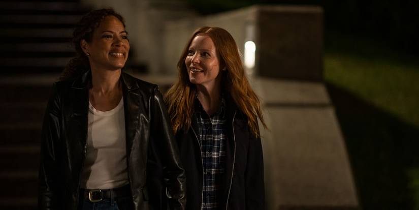 Lauren Ambrose and Tawny Cypress as Van and Taissa in Yellowjackets Season 3, Episode 4.
