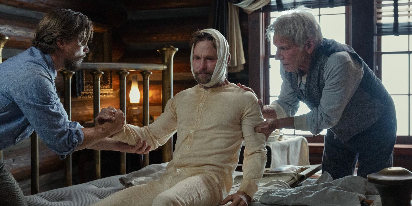 Brian Geraghty, Darren Mann, and Harrison Ford in 1923 Season 2 Episode 4