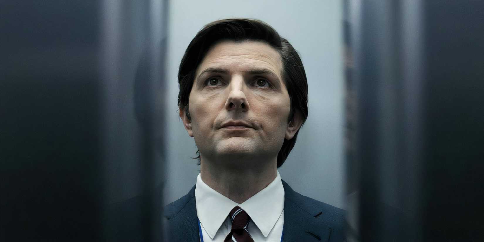 Adam Scott as Mark Scout in the semets elevator