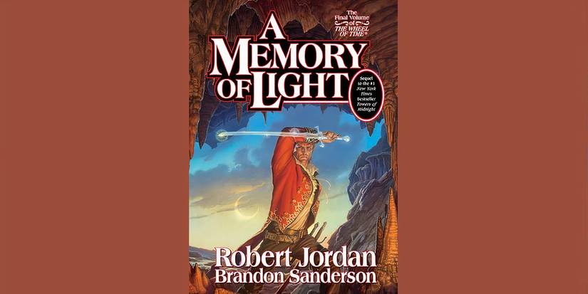 The front cover of 'A Memory of Light' by Robert Jordan and Brandon Sanderson