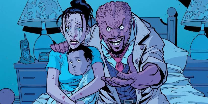 Angstrom Levy holding Invincible's family hostage in Invincible