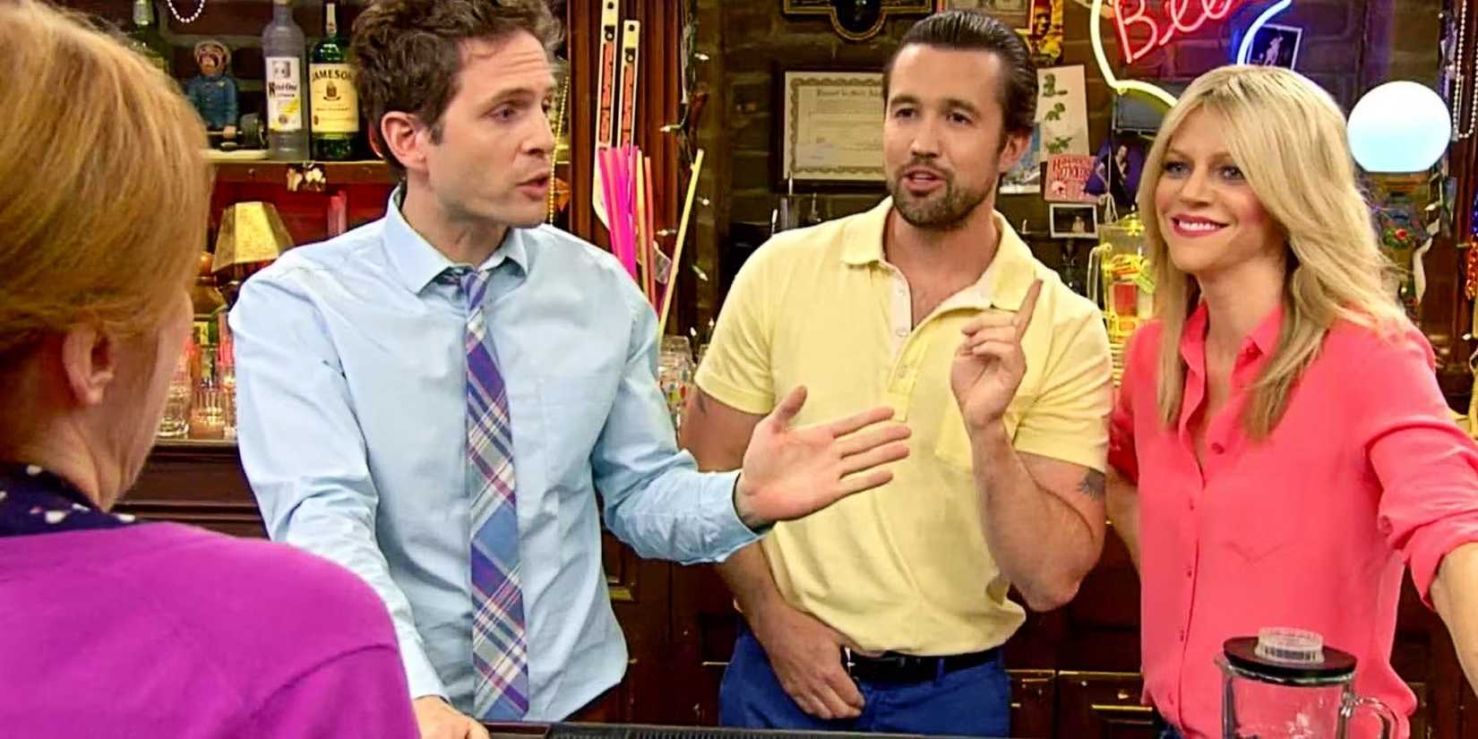 Dennis, Mac, and Dee in It's Always Sunny in Philadelphia "The Gang Tries Desperately to Win an Award".