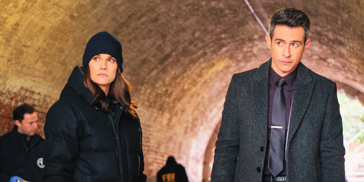Missy Peregrym as Special Agent Bell and John Boyd as Special Agent Scola in 'FBI' Season 7, Episode 15.