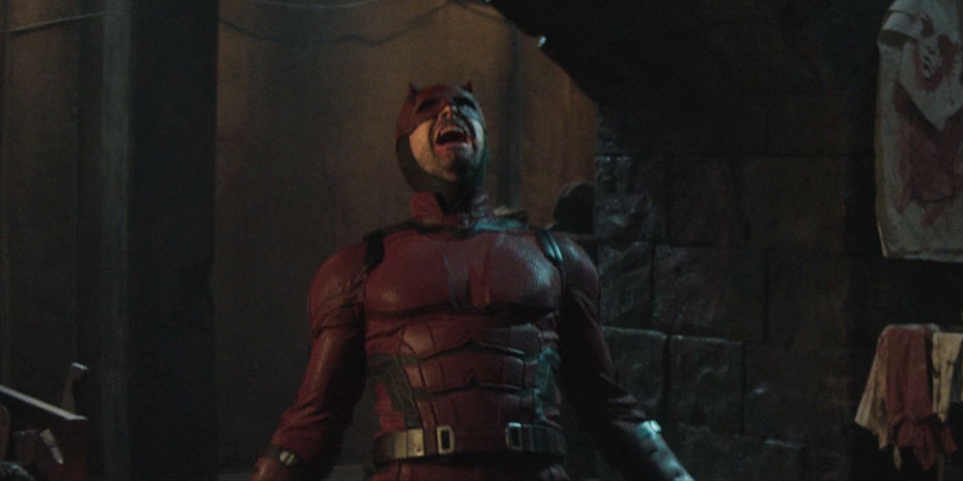Daredevil (Charlie Cox) screaming in rage during his fight with Muse in &lsquo;Daredevil: Born Again&rsquo; Episode 6.
