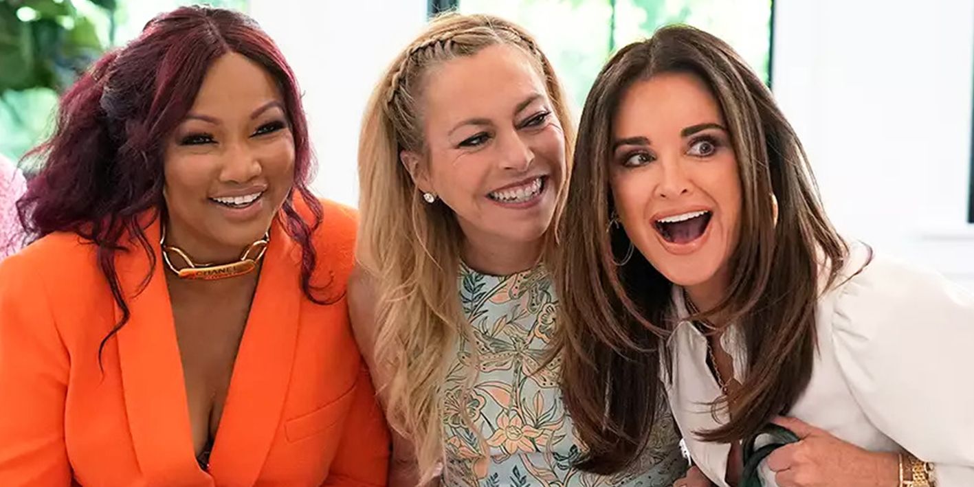 Garcelle Beauvais, Sutton Stracke, Kyle Richards on RHOBH laughing together