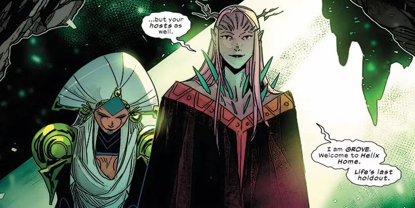 Grove as they appear in Marvel Comics