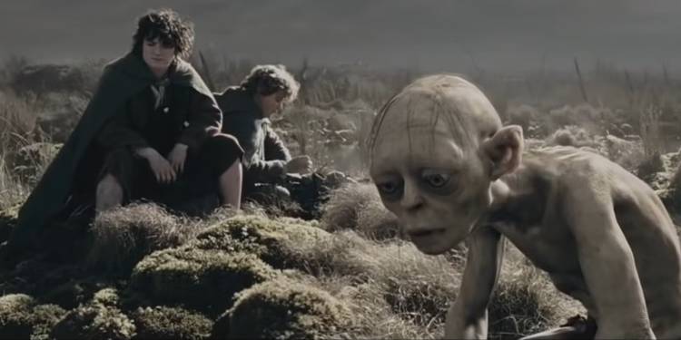 lord of the rings the two towers frodo sam gollum dead marshes