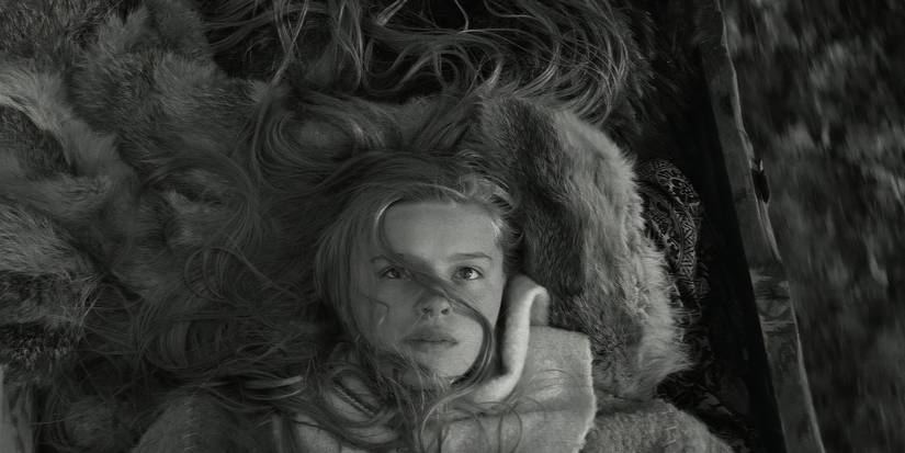 A young woman lying down in Marketa Lazarova