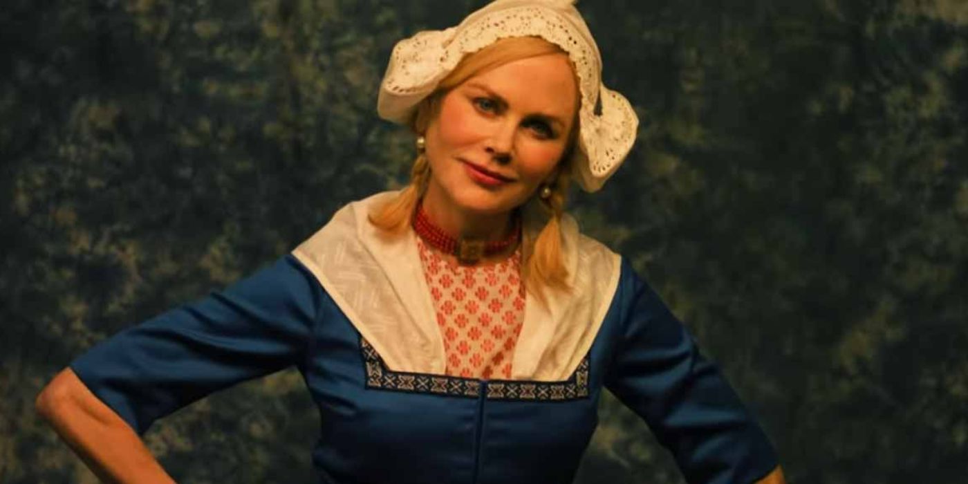 Nancy Vandergroot (Nicole Kidman) wearing traditional Dutch clothing in &lsquo;Holland&rsquo;.