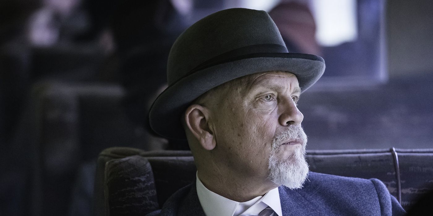 John Malkovich as Hercule Poirot in The ABC Murders.