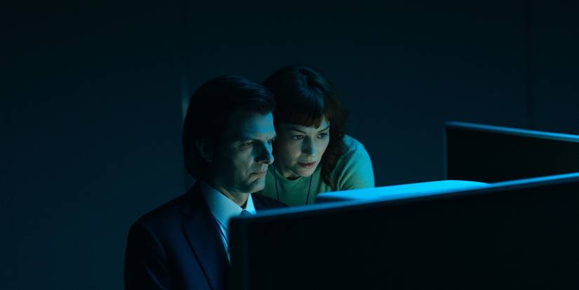 Britt Lower and Adam Scott in the Severance Season 2 finale