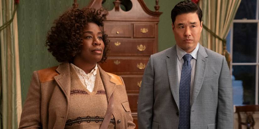 Uzo Aduba and Randall Park in The Residence
