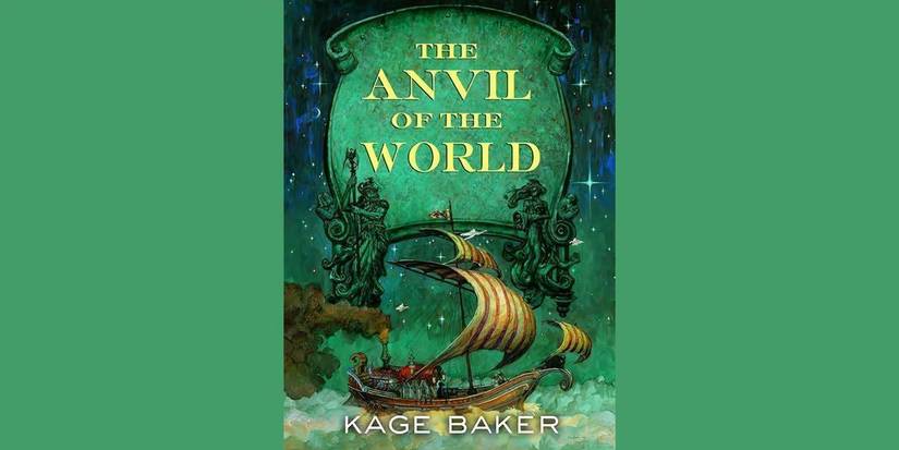 the front cover of 'the anvil of the world' by kage baker 