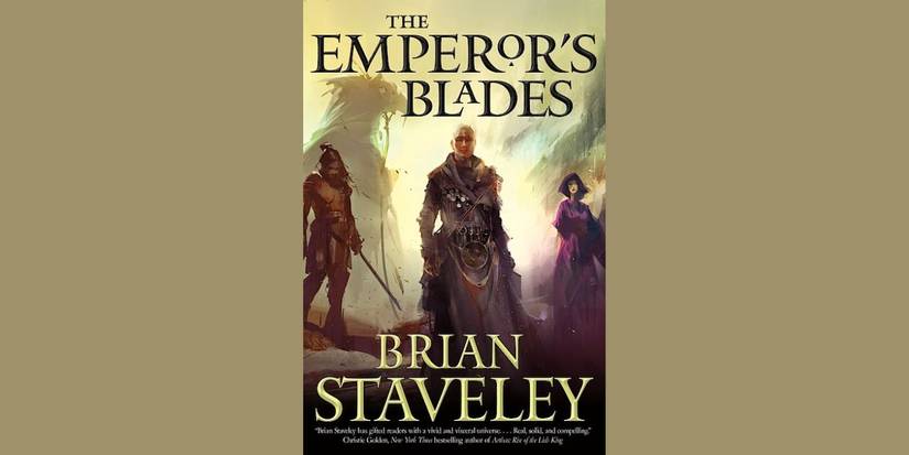 The front cover of the novel The Emperor's Blades by Brian Staveley.