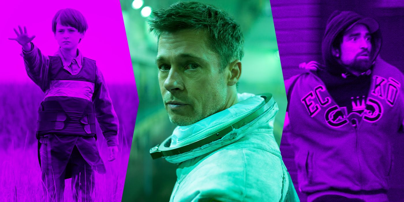 Blended image showing characters from Midnight Special, Ad Astra, and Good Time