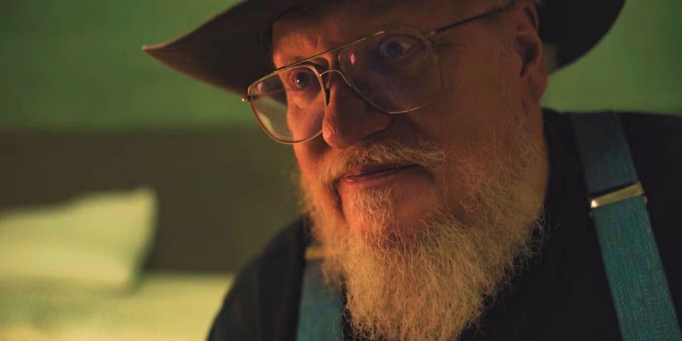 George RR Martin in close up in Dark Winds Season 3 Episode 1