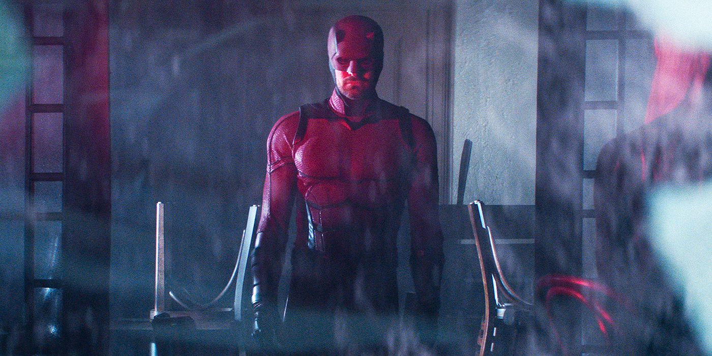 Charlie Cox as Daredevil in the final shot of Daredevil: Born Again Season 1, Episode 9.