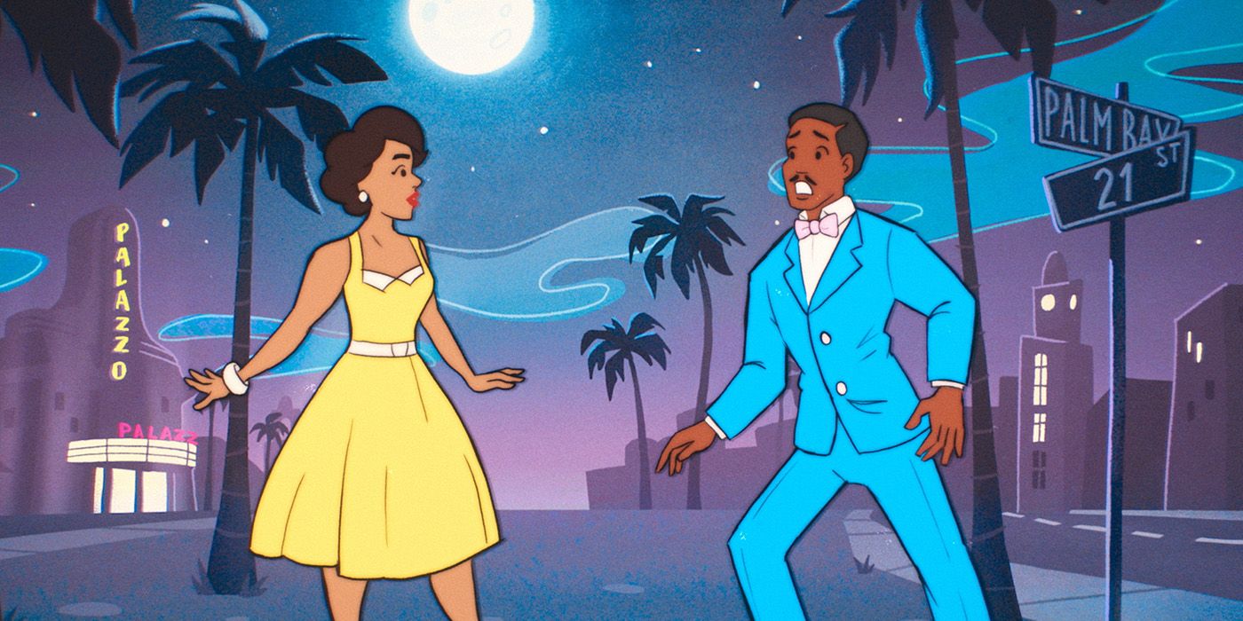 Animated versions of Varada Sethu and Ncuti Gatwa in Doctor Who Season 2 Episode 2