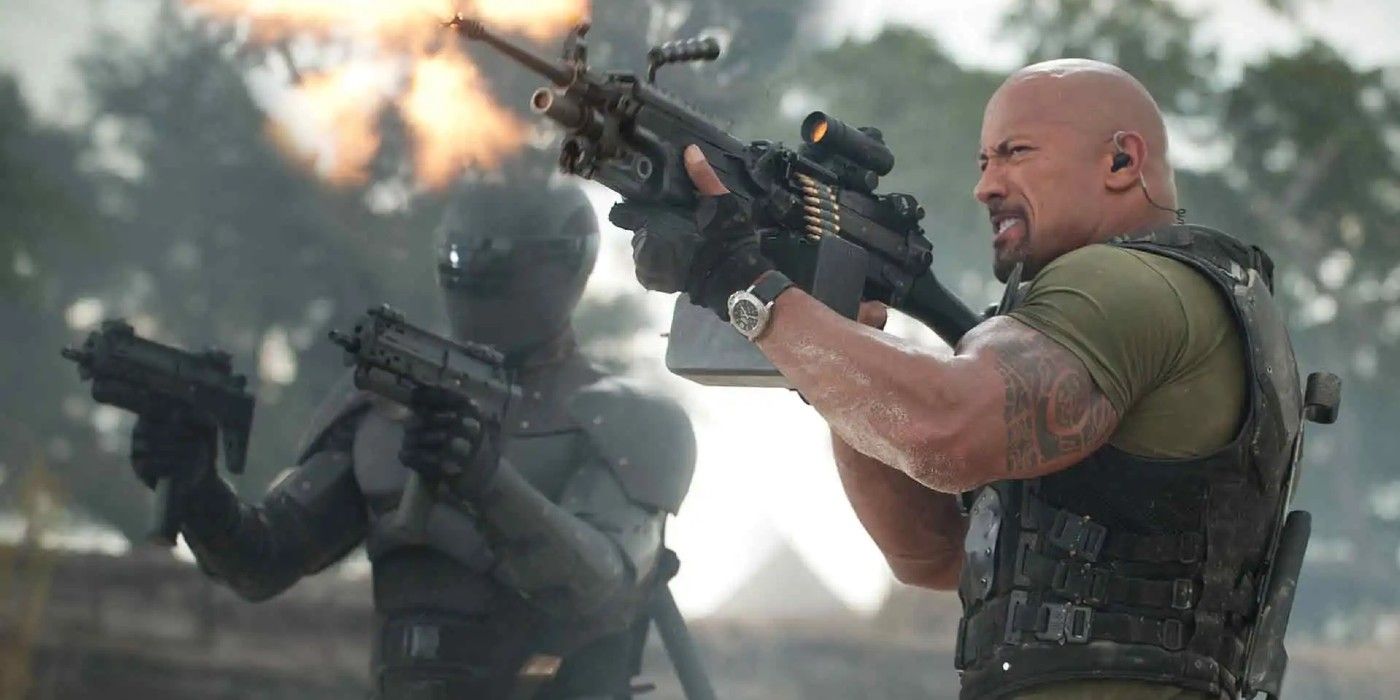 Roadblock (Dwayne Johnson) and Snake-Eyes (Ray Park) battle the forces of Cobra in &lsquo;G.I. Joe: Retaliation&rsquo;.