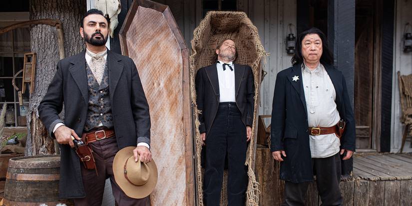 Stephen Dorff faking his character's death in Gunslingers