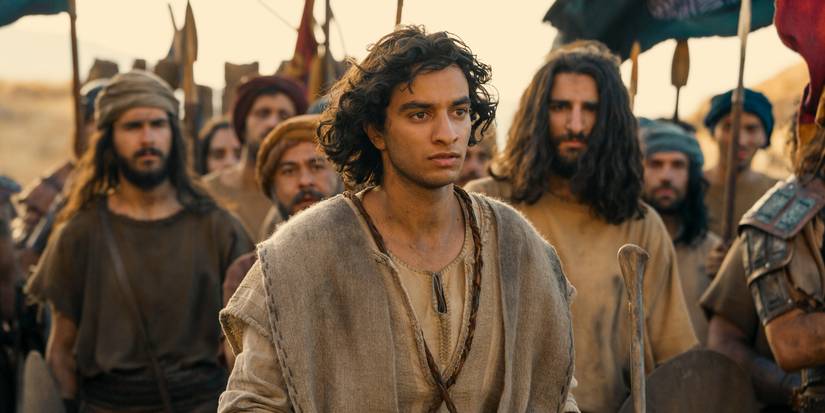Michael Iskander as David wandering through the crowds in the House of David finale.