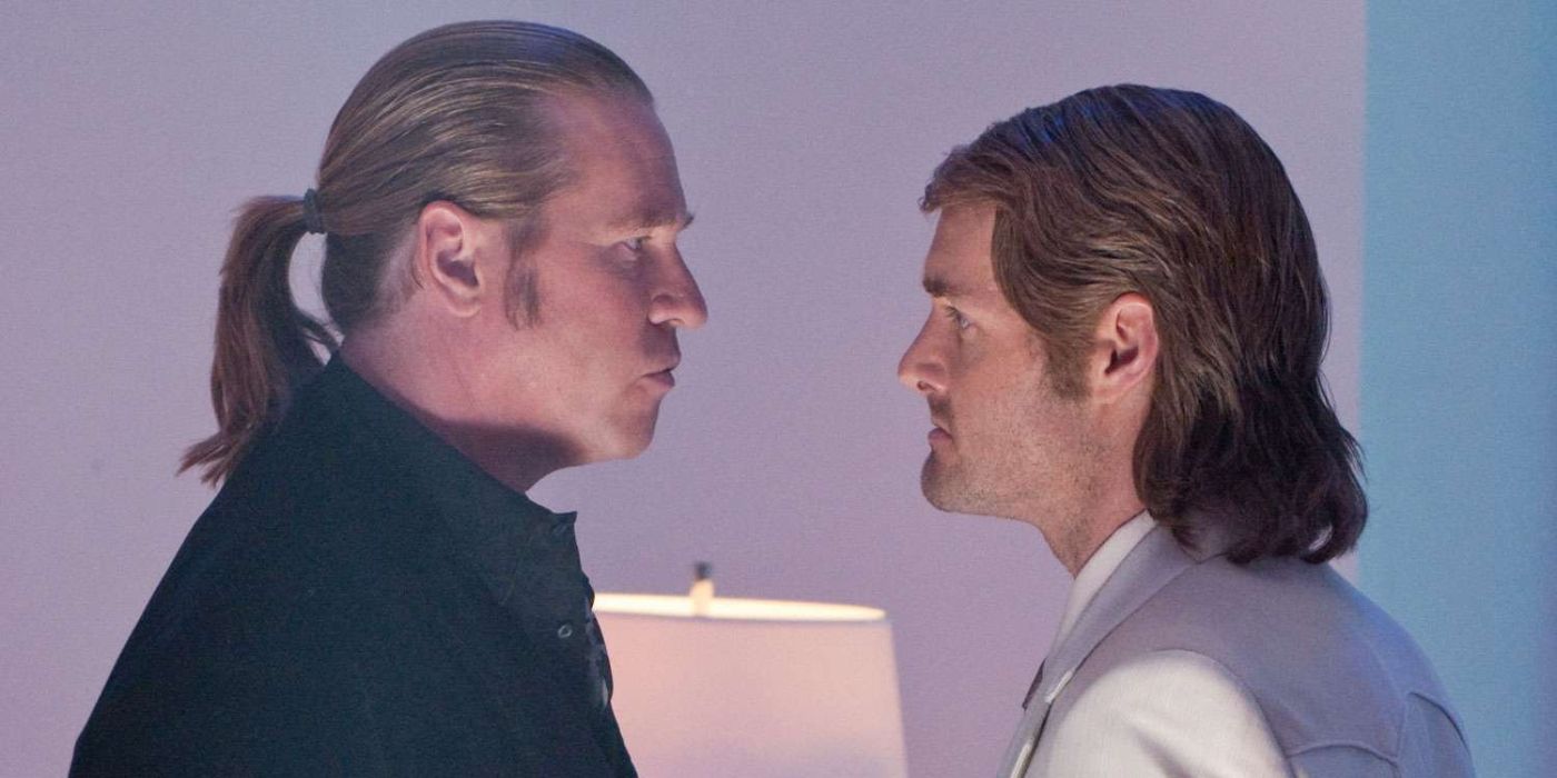 Val Kilmer and Will Forte face off in 'MacGruber.'