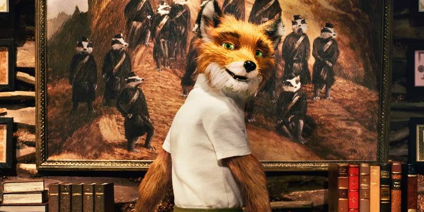 Mr. Fox facing the camera and slightly smiling in Fantastic Mr. Fox