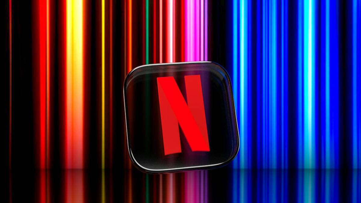 Netflix colored bar background logo