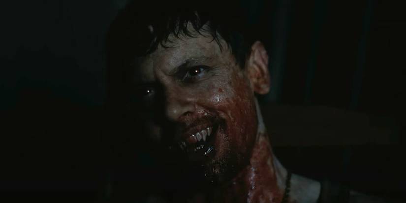 Remmick (Jack O'Connell) is the master vampire with a bloody grin in Sinners.