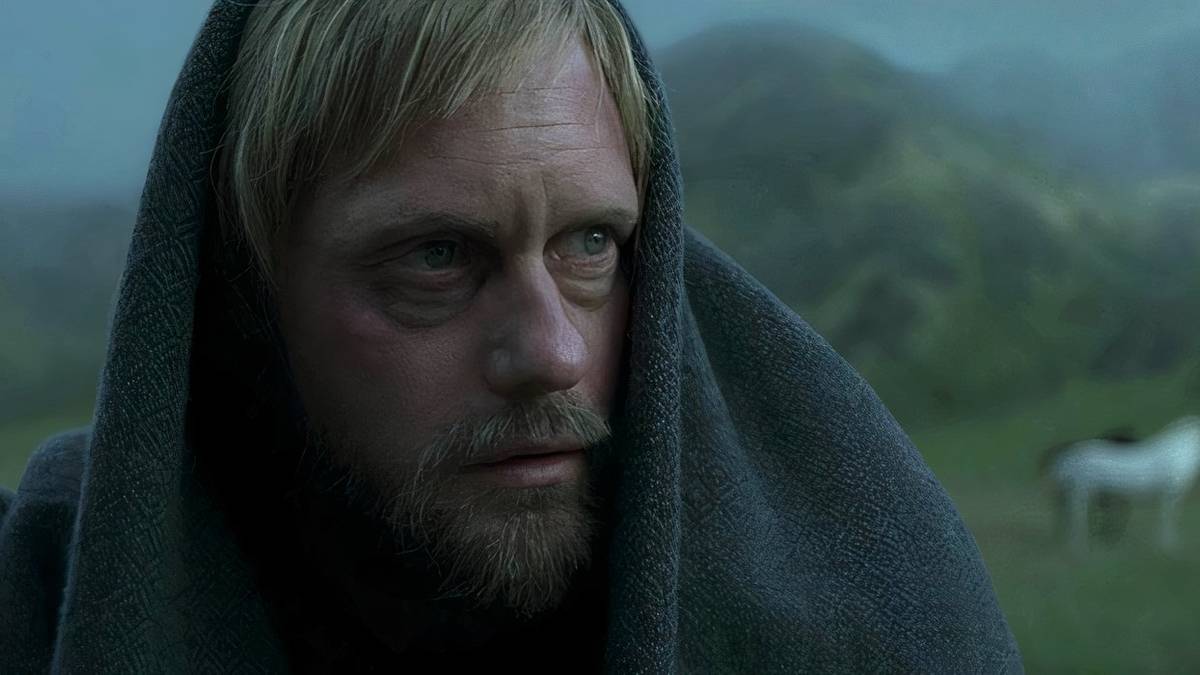 A Grimy Alexander Skarsgård Bloodied His Knuckles in This Fantasy Action Movie with Anya Taylor-Joy That's Now on Netflix