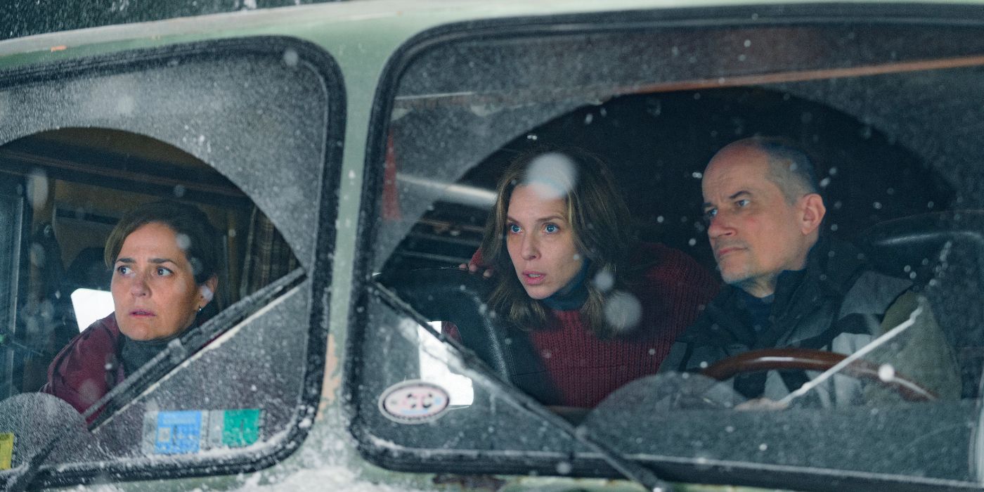 Marcelo Subiotto, Andrea Pietra, and Carla Peterson in Netflix's The Eternaut