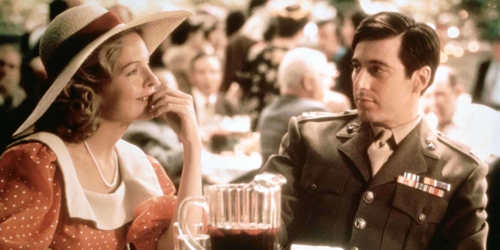 Kay and Michael talking in The Godfather - 1972