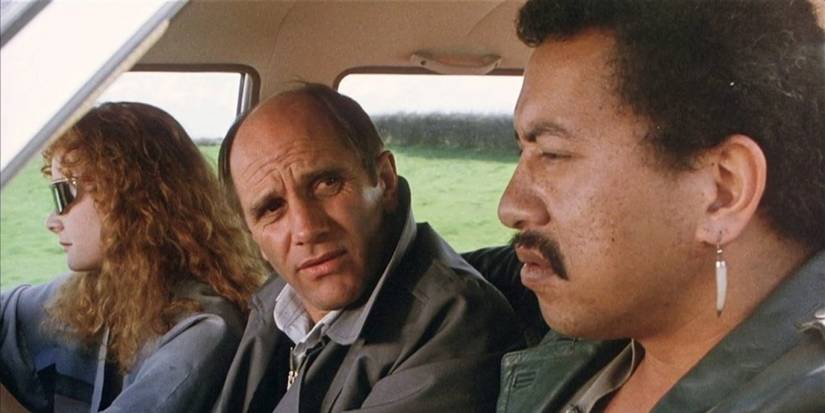 Alison Routledge, Bruno Lawrence and Pete Smith in The Quiet Earth