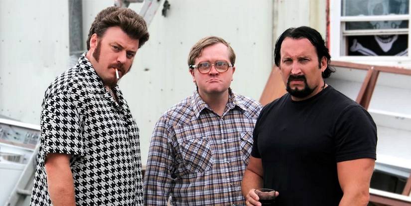 The Trailer Park Boys posing for a photo