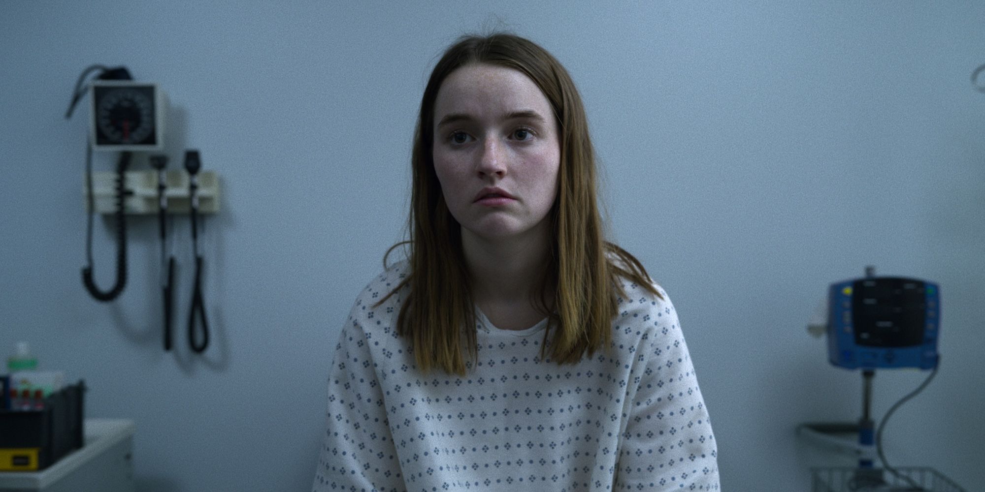 Kaitlyn Dever as Marie Adler during a medical examination in Unbelievable