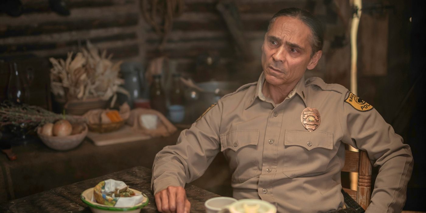 Zahn McClarnon in Dark Winds Season 3, Episode 5.