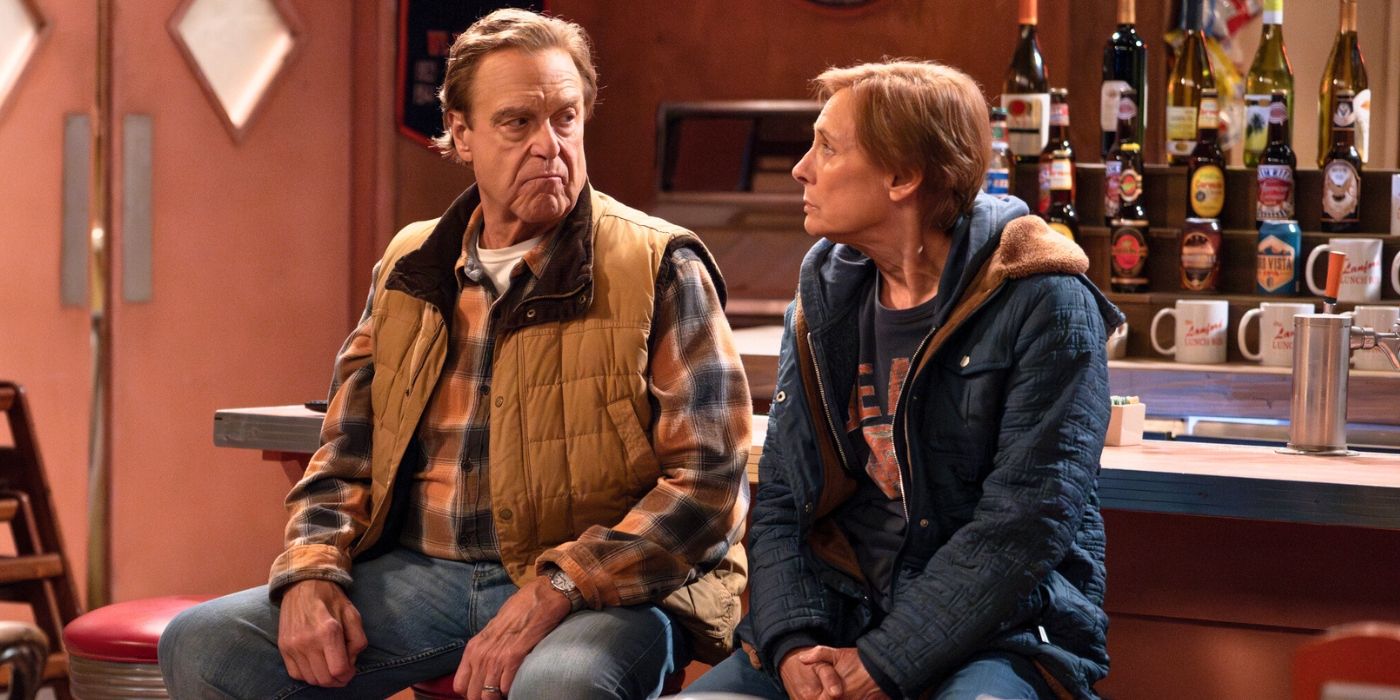 Laurie Metcalf and John Goodman in The Conners Season 7, Episode 2.