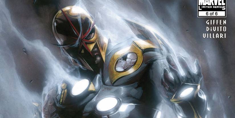 Blessé Nova sur une couverture de Comics Marvel