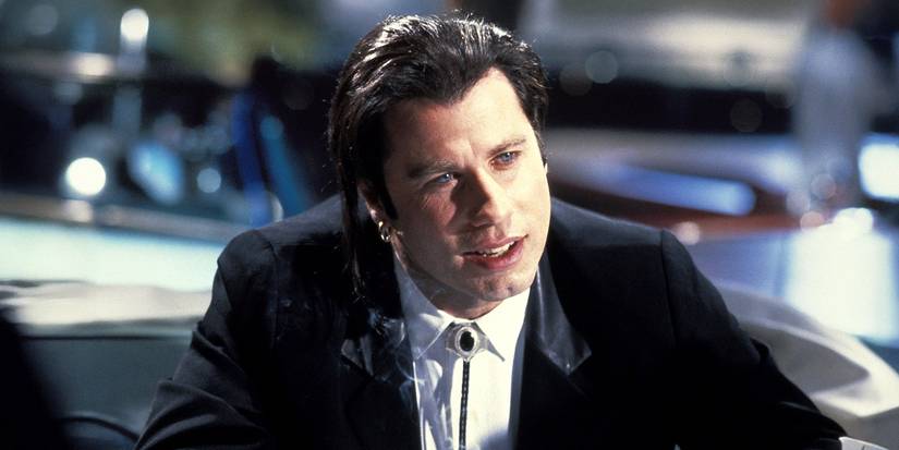 Vincent Vega looking intently in Pulp Fiction 