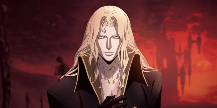 Close up of Alucard in Castlevania